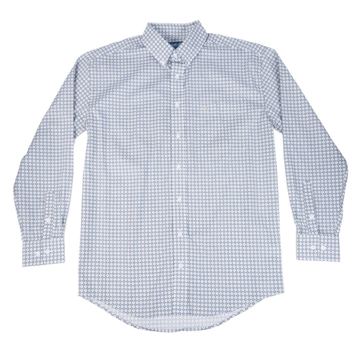 Panhandle Slim Men's Stretch Diamond Print Button Down Shirt