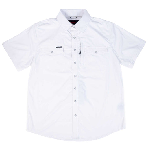 Rock & Roll Denim Men's Tek Nylon Core White Snap Shirt MEN - Clothing - Shirts - Short Sleeve Panhandle