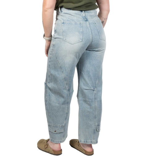 Vintage Wash Barrel Jeans WOMEN - Clothing - Jeans Urban Daizy