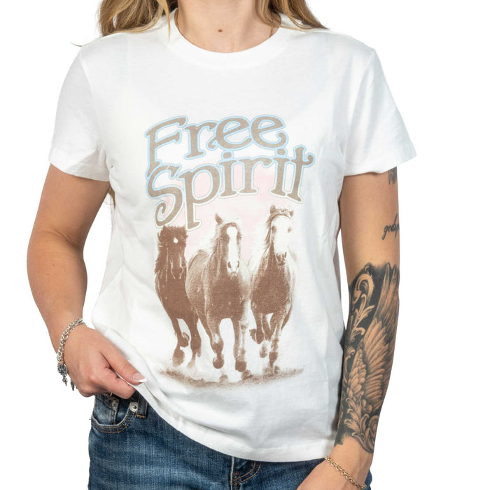 Flag & Anthem Women's Free Spirit Cream Tee WOMEN - Clothing - Tops - Short Sleeved Flag And Anthem