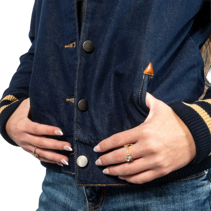 Rock & Roll Denim Women's Western Stitch Bomber Jacket WOMEN - Clothing - Outerwear - Jackets Panhandle