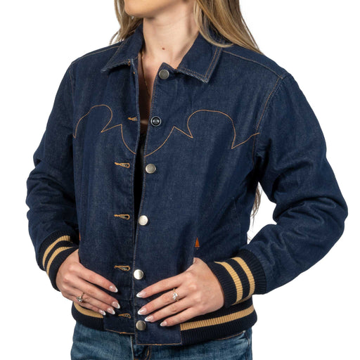 Rock & Roll Denim Women's Western Stitch Bomber Jacket WOMEN - Clothing - Outerwear - Jackets Panhandle
