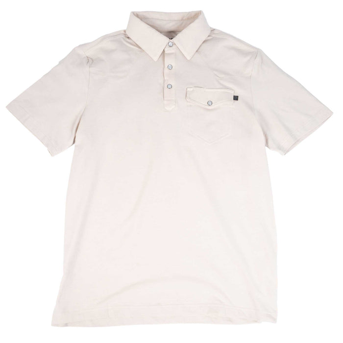 Rock & Roll Denim Men's 1/4 Snap Solid Melange Polo Shirt