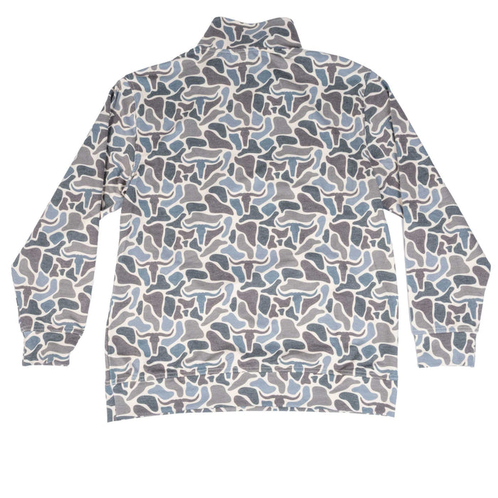 Rock & Roll Denim Men's 1/4 Zip Camo Jersey Pullover