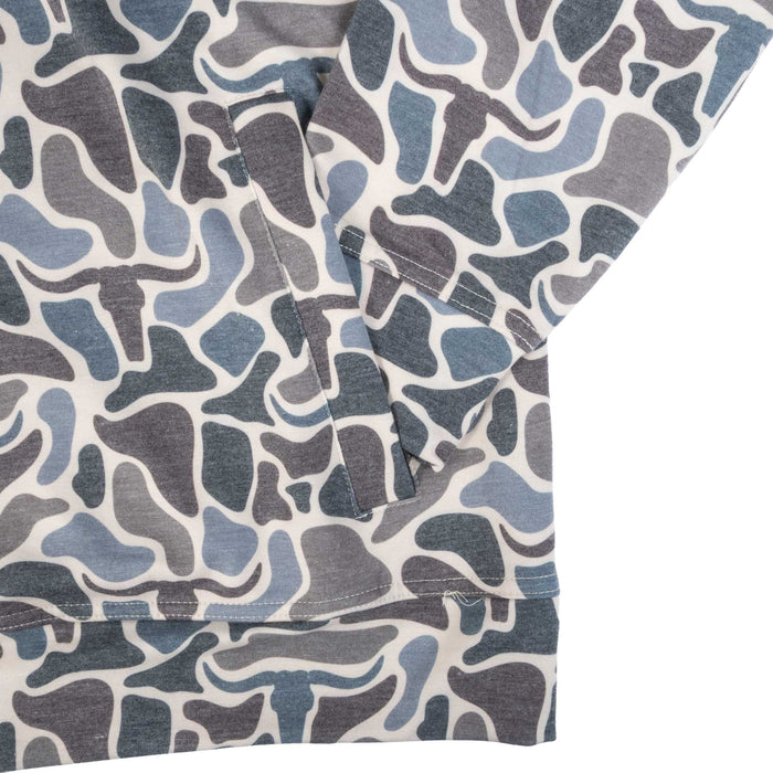 Rock & Roll Denim Men's 1/4 Zip Camo Jersey Pullover