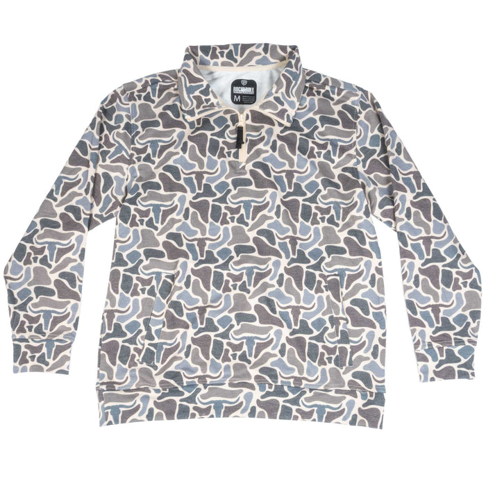 Rock & Roll Denim Men's 1/4 Zip Camo Jersey Pullover