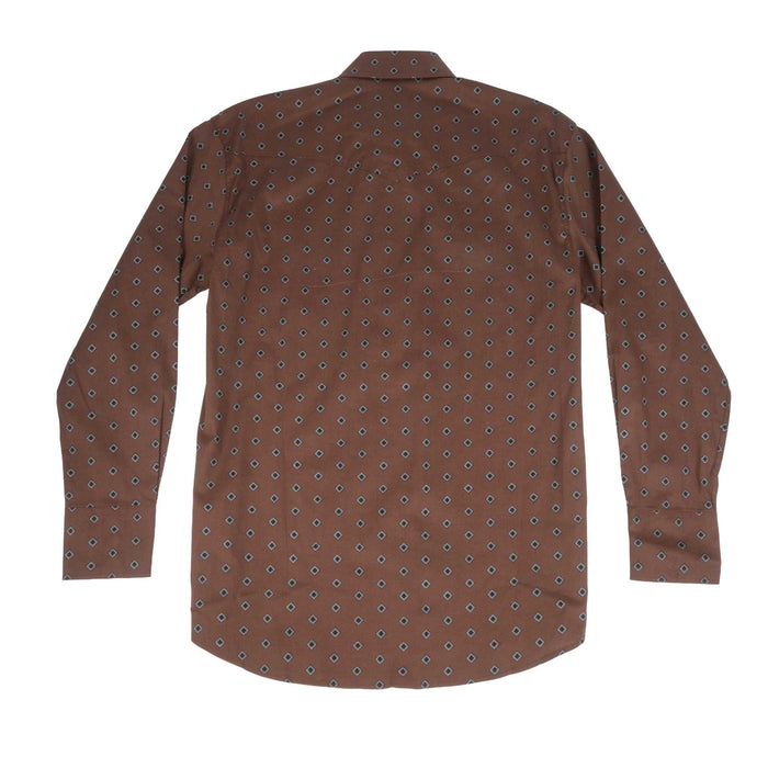 Roper Men's Diamond Print Pearl Snap Western Shirt