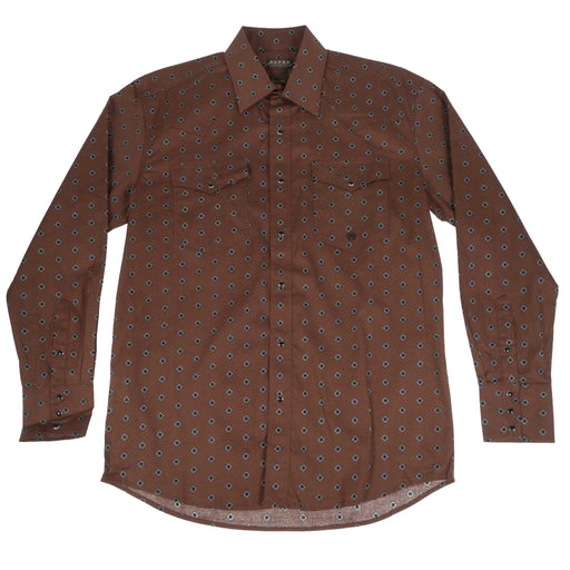 Roper Men's Diamond Print Pearl Snap Western Shirt MEN - Clothing - Shirts - Long Sleeve Roper Apparel & Footwear