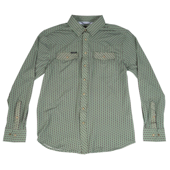 Rock & Roll Denim Men's Tek Core Snap Aztec Stripe Western Shirt