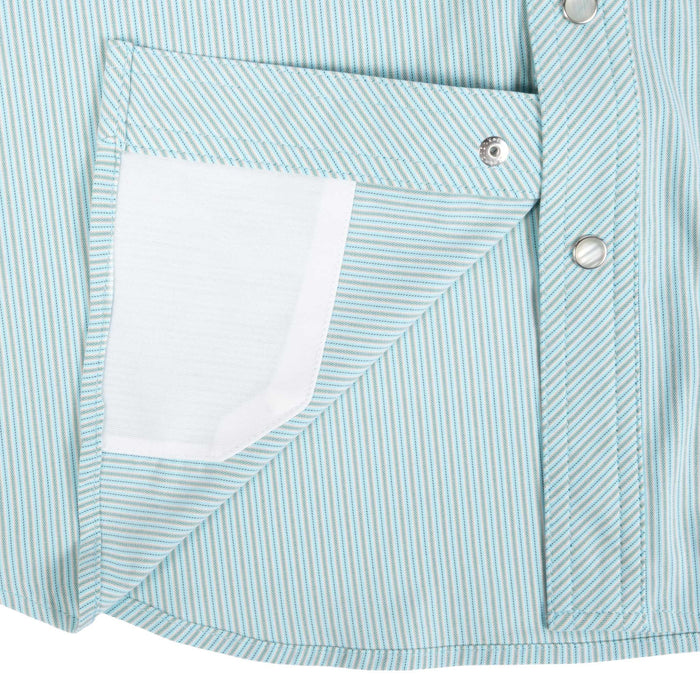 Rock & Roll Denim Men's Tek Core Snap Micro Stripe Western Shirt