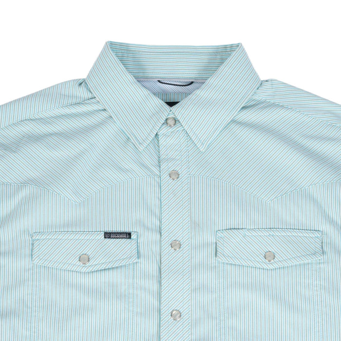 Rock & Roll Denim Men's Tek Core Snap Micro Stripe Western Shirt
