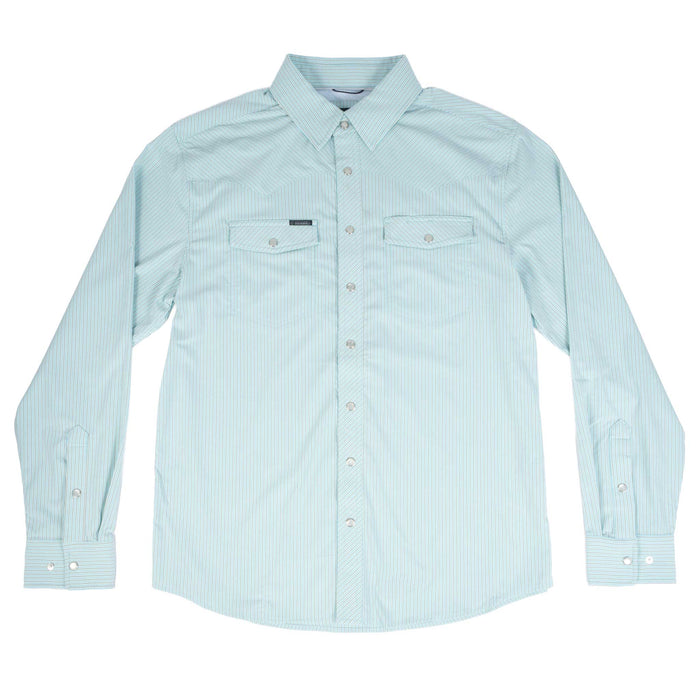 Rock & Roll Denim Men's Tek Core Snap Micro Stripe Western Shirt