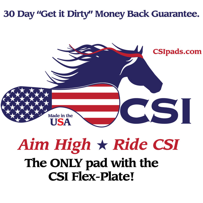 CSI Flex-Plate® Standard Western Cut Saddle Pad - Size 32"