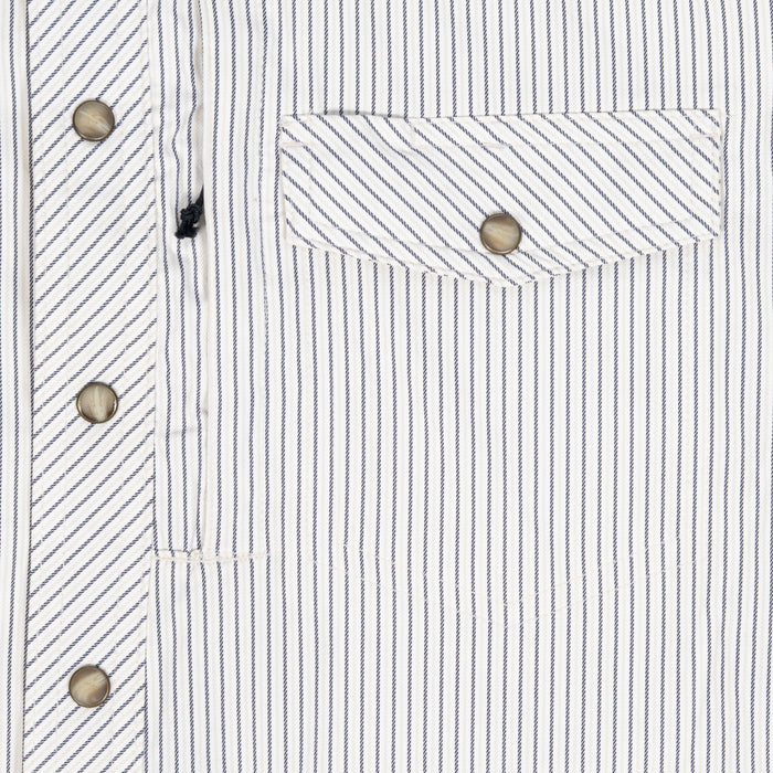 Rock & Roll Denim Men's Tek Core Stripe Pearl Snap Shirt MEN - Clothing - Shirts - Short Sleeve Panhandle