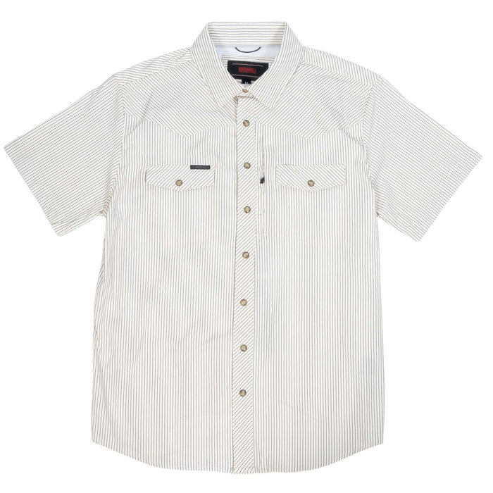 Rock & Roll Denim Men's Tek Core Stripe Pearl Snap Shirt MEN - Clothing - Shirts - Short Sleeve Panhandle