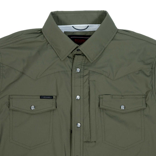 Rock & Roll Denim Men's Tek Nylon Core Pearl Snap Shirt MEN - Clothing - Shirts - Short Sleeve Panhandle