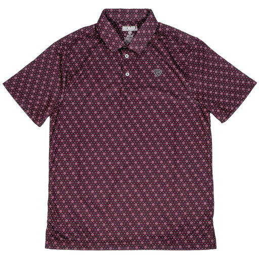 Rock & Roll Denim Men's Maroon Geo Polo Shirt MEN - Clothing - Shirts - Short Sleeve Panhandle