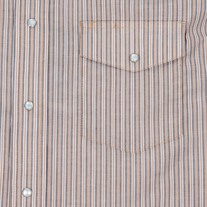 Wrangler Men's Stripe Print Pearl Snap Western Shirt MEN - Clothing - Shirts - Long Sleeve Wrangler
