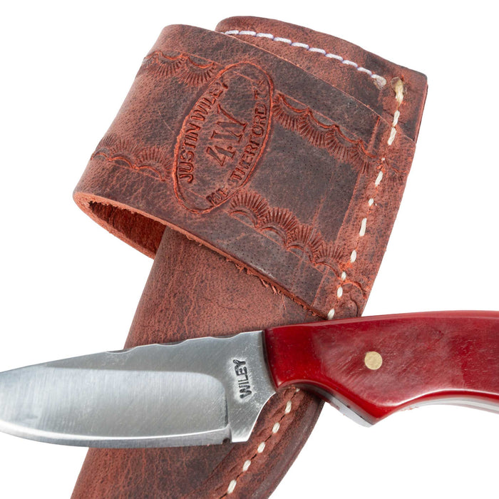Justin Wiley Red Bone Drop Point Fixed Blade Knife