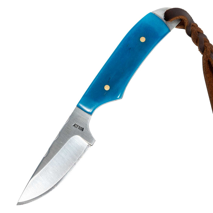 Justin Wiley Blue Bone Fixed Blade Knife Knives Justin Wiley