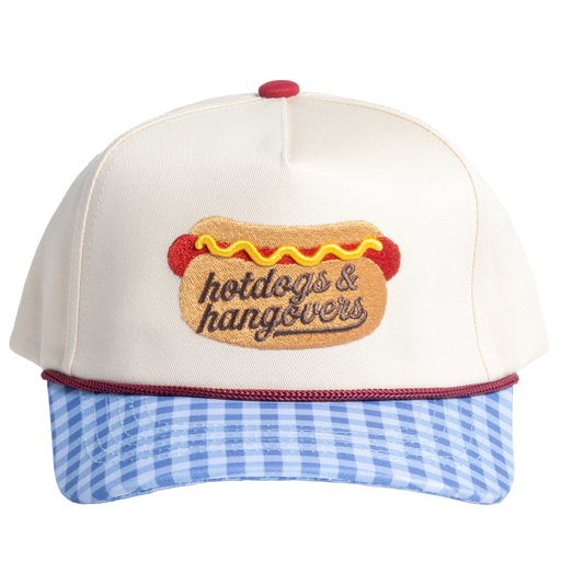 Hotdogs & Hangovers Cap HATS - BASEBALL CAPS Summer Tees