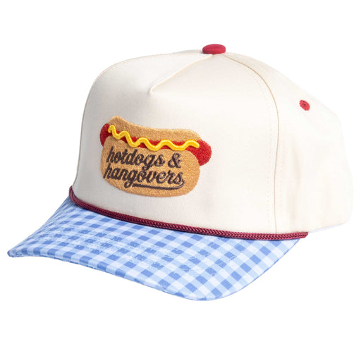Hotdogs & Hangovers Cap HATS - BASEBALL CAPS Summer Tees