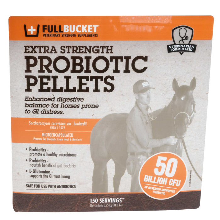 Full Bucket Extra Strength Probiotic Pellets Equine - Supplements Full Bucket