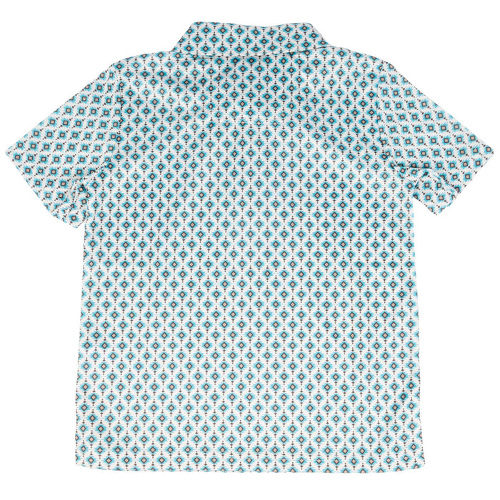 Rock & Roll Denim Boy's Mini Geo Aztec Print Polo Shirt KIDS - Boys - Clothing - Shirts - Short Sleeve Shirts Panhandle