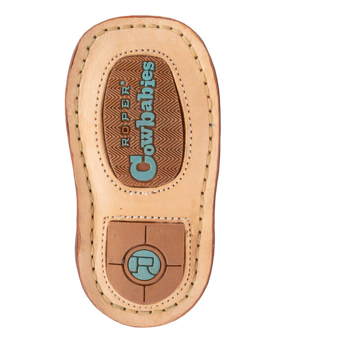 Roper Infant Cowbabies Waxy Turquoise Western Boot