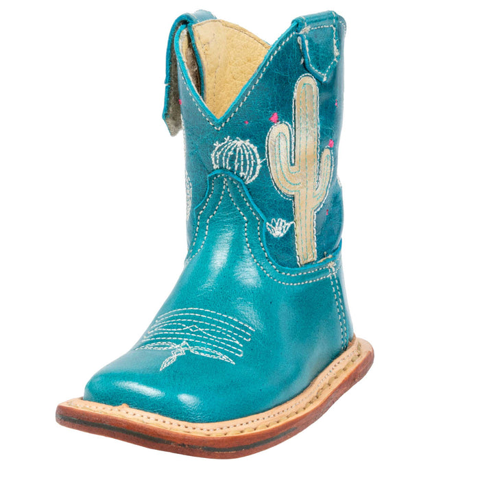 Roper Infant Cowbabies Waxy Turquoise Western Boot