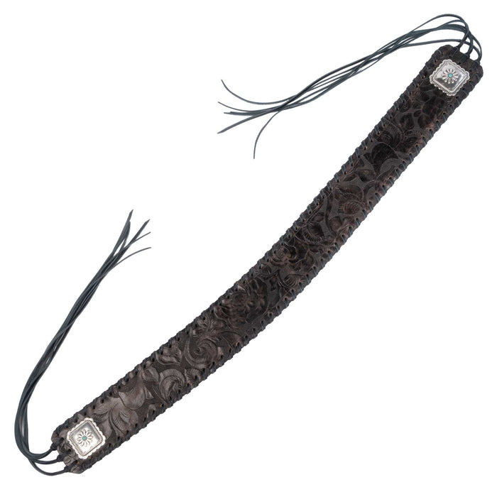 Leddy's Eagle Brown Fringe Belt
