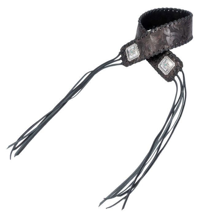 Leddy's Eagle Brown Fringe Belt