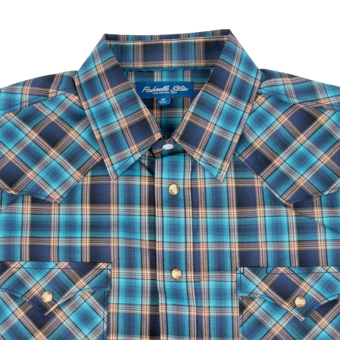 Panhandle Slim Men's Pearl Snap Plaid Western Shirt