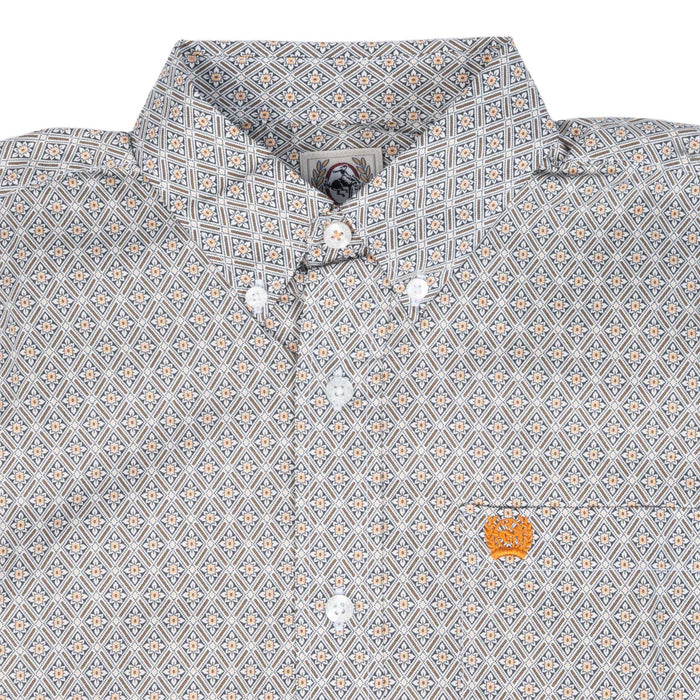 Cinch Boy's Geo Print Button Down Shirt KIDS - Boys - Clothing - Shirts - Long Sleeve Shirts Cinch