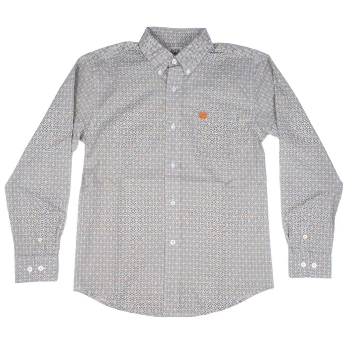 Cinch Boy's Geo Print Button Down Shirt KIDS - Boys - Clothing - Shirts - Long Sleeve Shirts Cinch