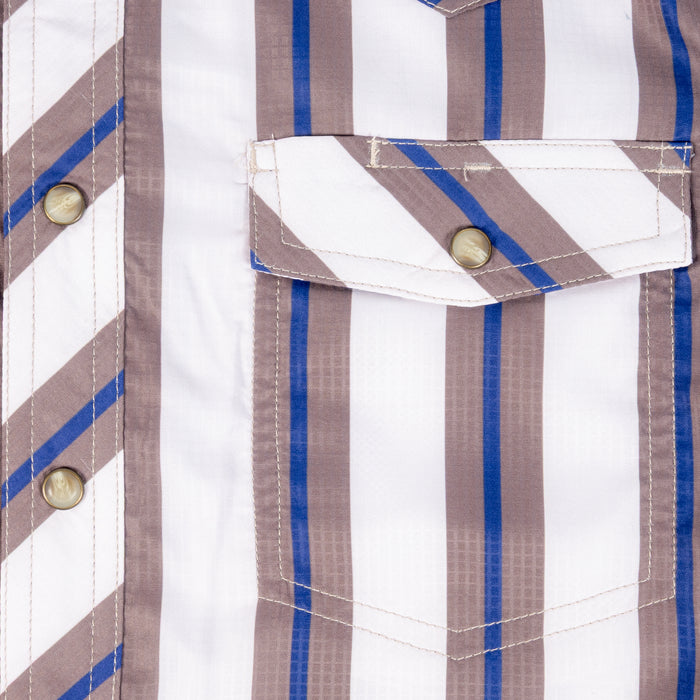 Rock & Roll Denim Men's Reflex Stripe Pearl Snap Western Shirt