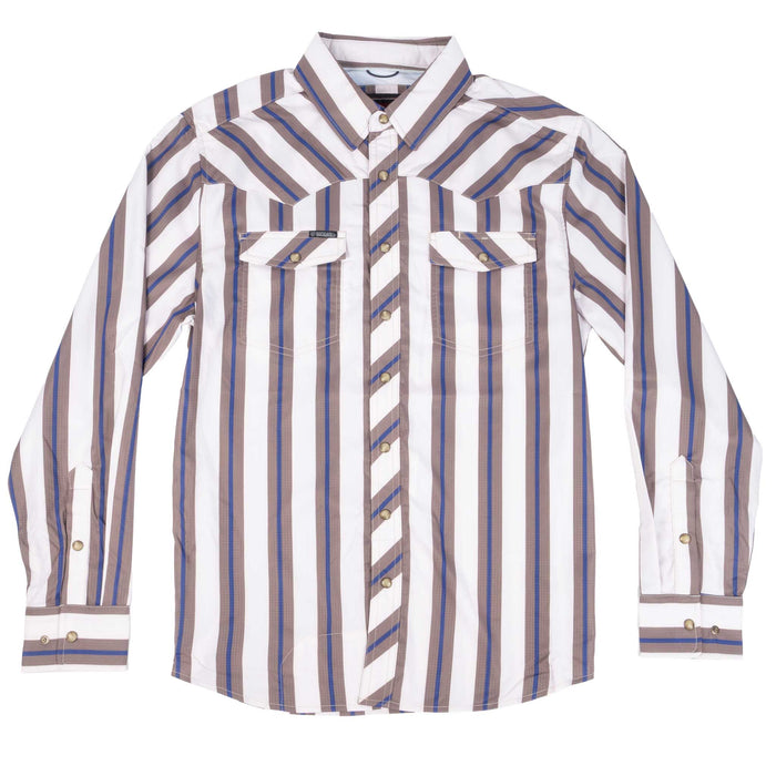 Rock & Roll Denim Men's Reflex Stripe Pearl Snap Western Shirt