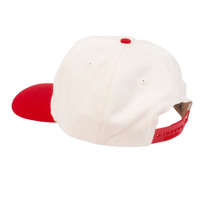 Teskey's Saddlery Navy Chain Logo Cap - Cream/Red