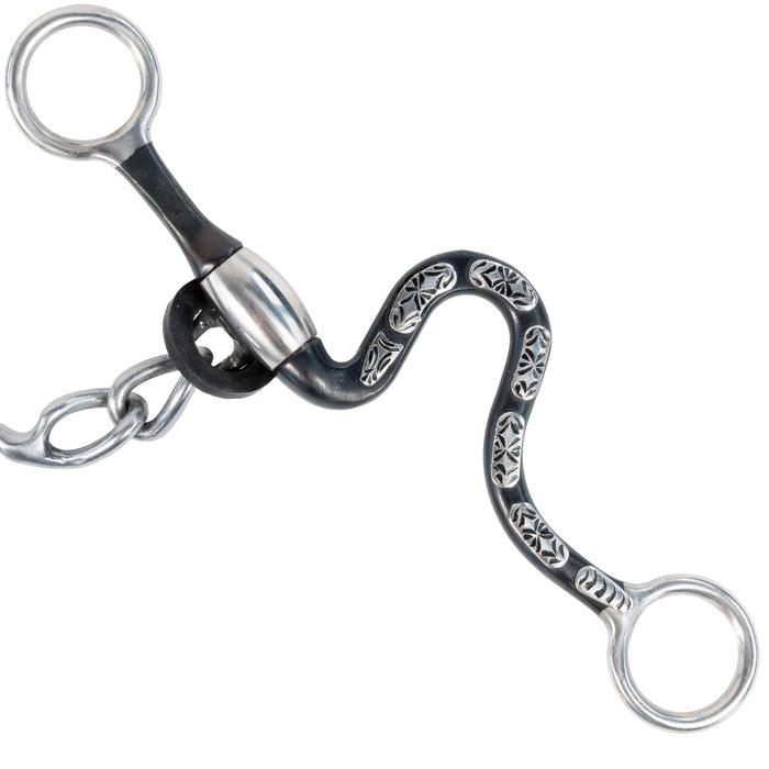 Cowboy Tack Diamond Back Ported Chain Bit