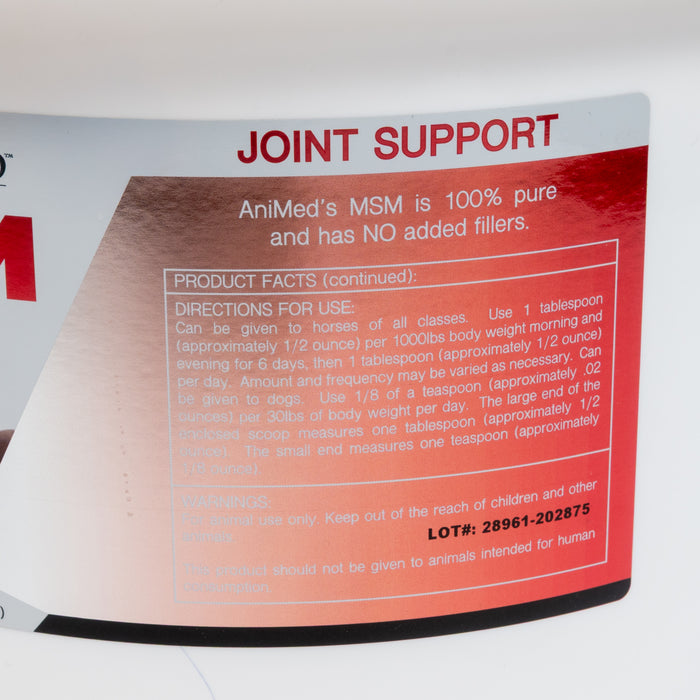 AniMed Pure MSM Equine - Supplements Animed