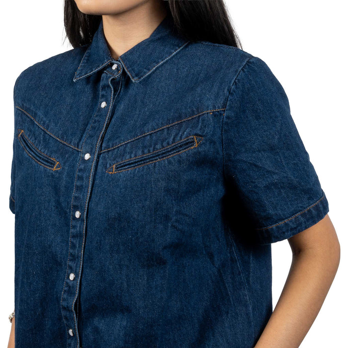 Freeman Ranch Denim Snap Top WOMEN - Clothing - Tops - Short Sleeved RODEO QUINCY