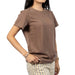 Kut Remington Scoop Neck Latte Top WOMEN - Clothing - Tops - Short Sleeved Kut from the Kloth