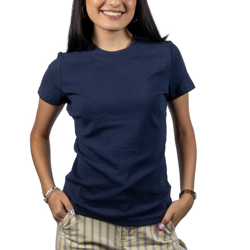 Kut Langley Navy Rib Top WOMEN - Clothing - Tops - Short Sleeved Kut from the Kloth