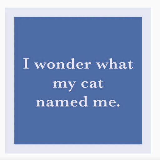 "Cat Named Me" Coaster HOME & GIFTS - Gifts Drinks On Me   