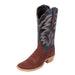 R. Watson Men's Nubuck Rhubarb Caiman Belly Boot MEN - Footwear - Exotic Western Boots R Watson   