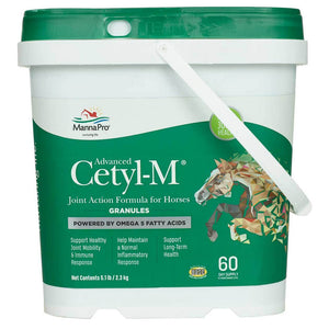 Advanced Cetyl-M for Horses Granule FARM & RANCH - Animal Care - Equine - Supplements - Joint & Pain MannaPro 2 Months/5.1 lb  