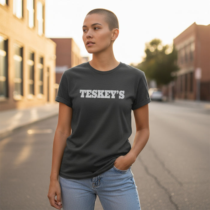 Teskey's Plain Logo Tee - Pepper