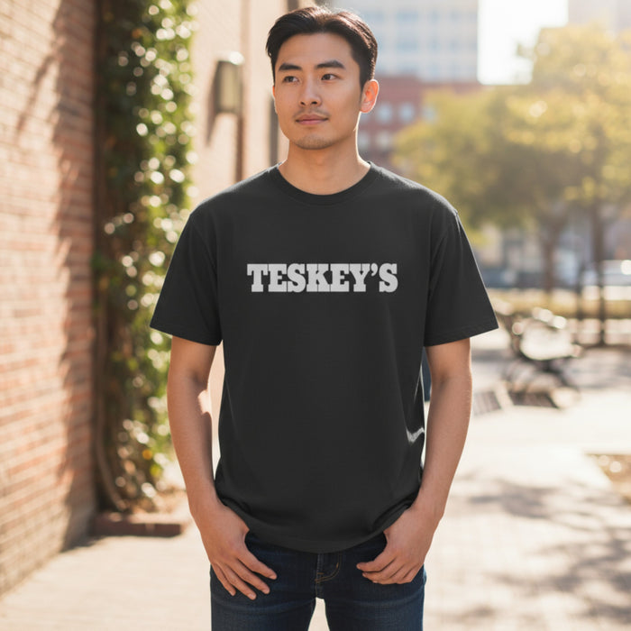 Teskey's Plain Logo Tee - Pepper