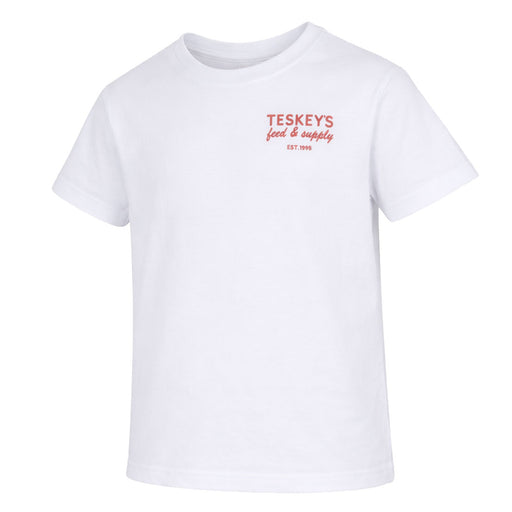 Teskey's Youth Feed & Supply Hereford Bull Tee - White TESKEY'S GEAR - Youth SS Shirts Teskey's