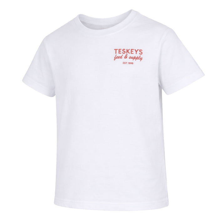 Teskey's Youth Feed & Supply Hereford Bull Tee - White TESKEY'S GEAR - Youth SS Shirts Teskey's